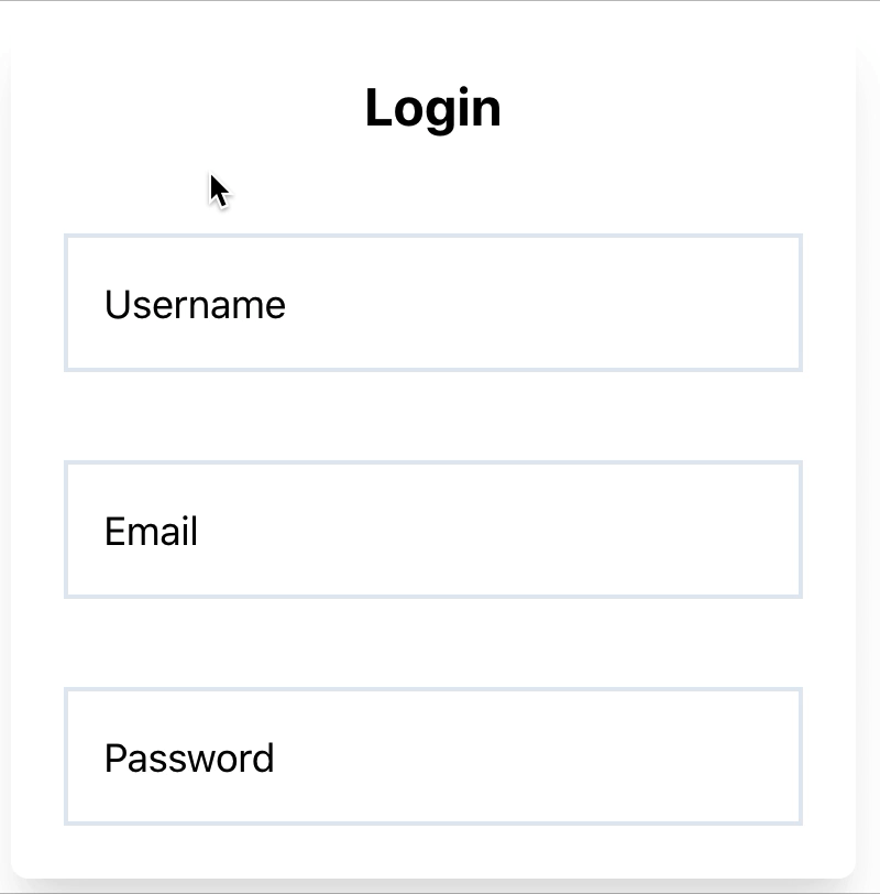 Floating Form Field with Tailwind CSS
